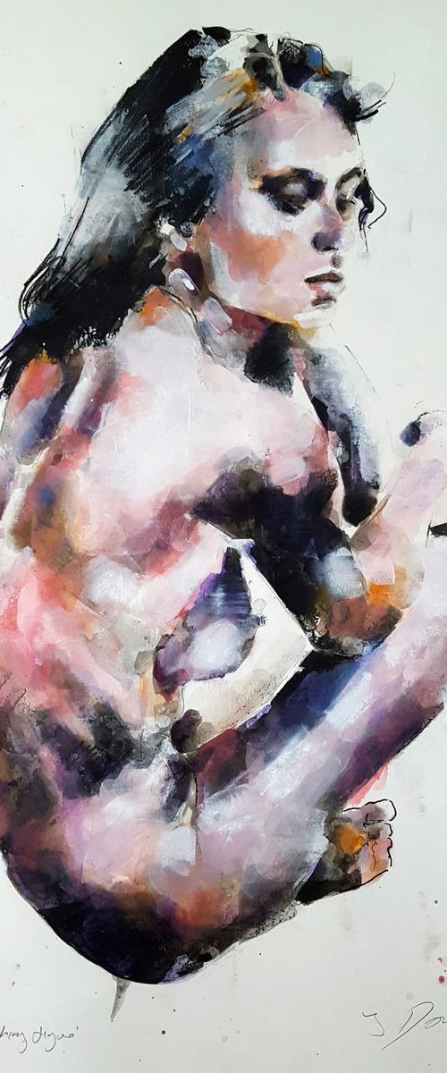 7-1-17 crouching figure by Thomas Donaldson