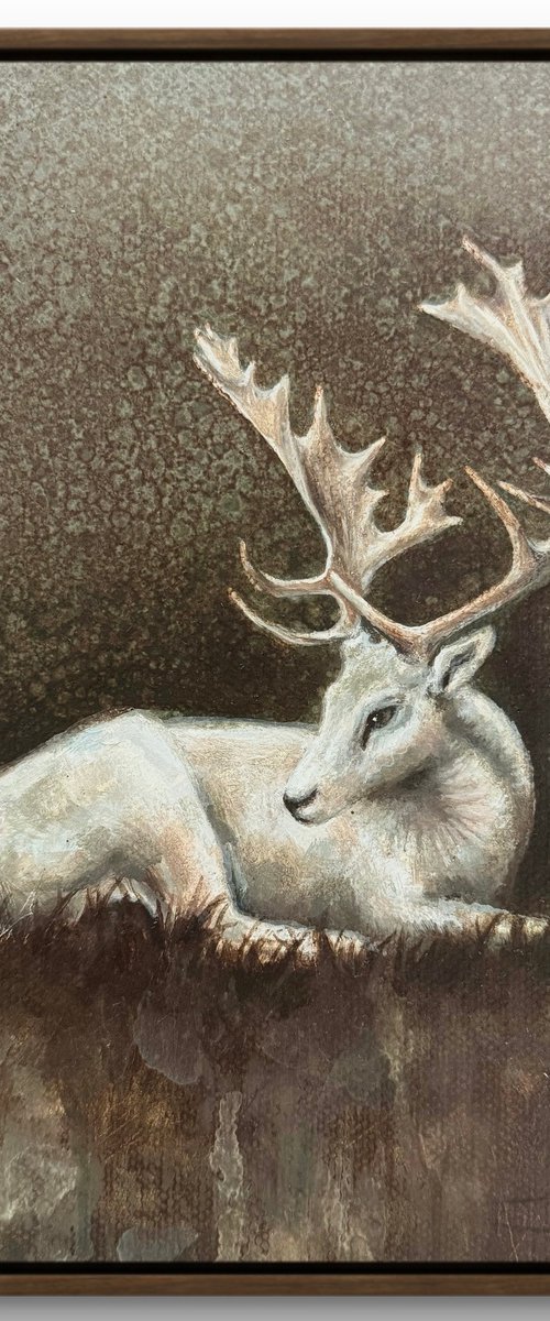 White #2 Stag by Alina Marsovna