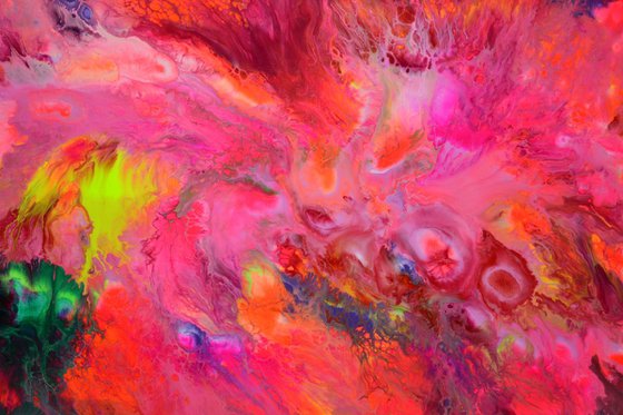 Stealing the Dream - 150x60 cm - Big Painting XXXL - Large Abstract, Supersized Painting - Ready to Hang, Hotel Wall Decor