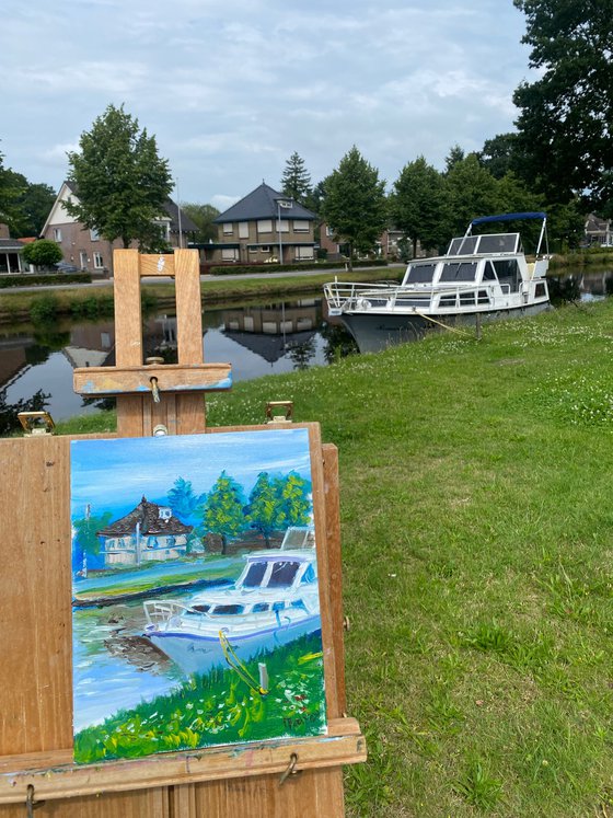 A boat in Erica. Plainair