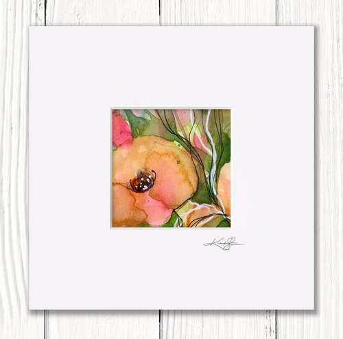 Little Dreams 43 - Small Floral Painting by Kathy Morton Stanion by Kathy Morton Stanion