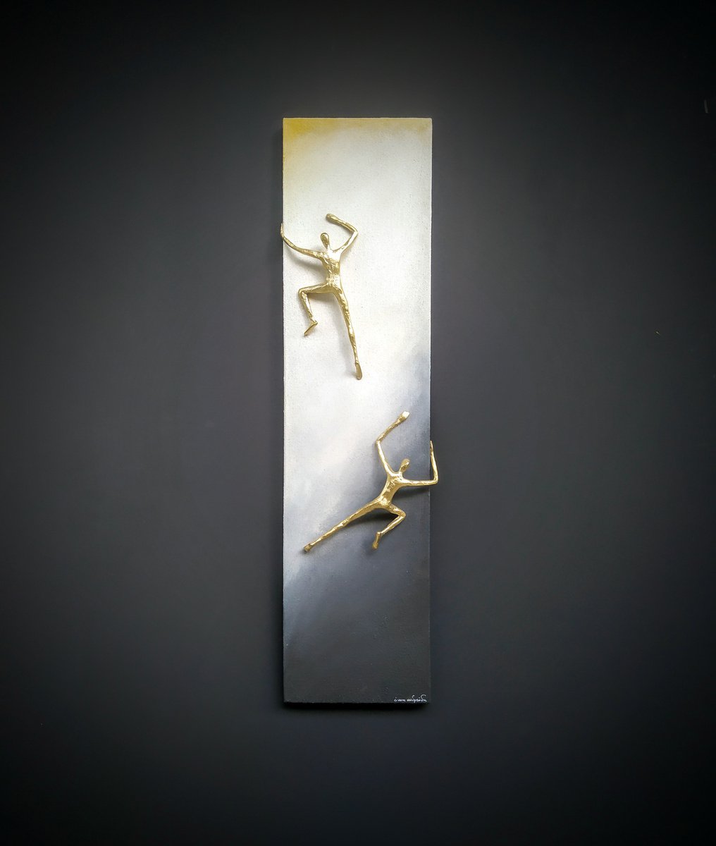 Impressionistic Portrait Sculpture By Anna Andreadi, 9 X 33, Imminent Light, Original Artwork