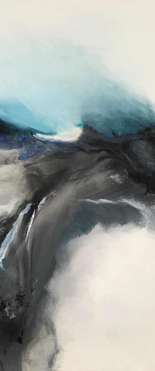 Blue square landscape by Tiny de Bruin