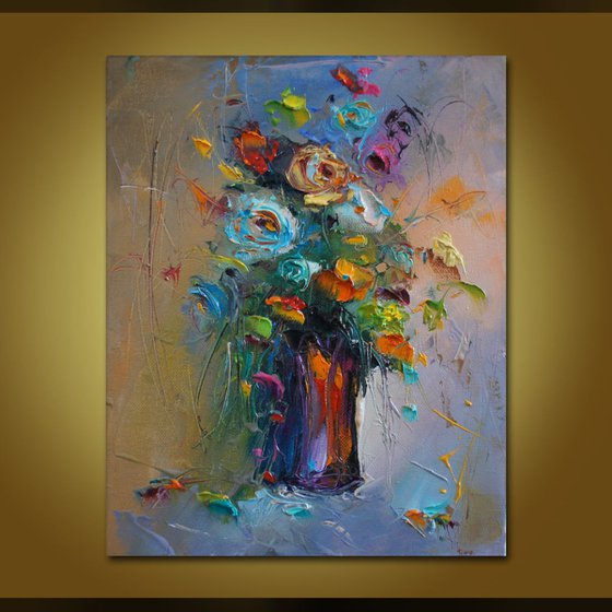 Harmony , Flowers Oil Painting