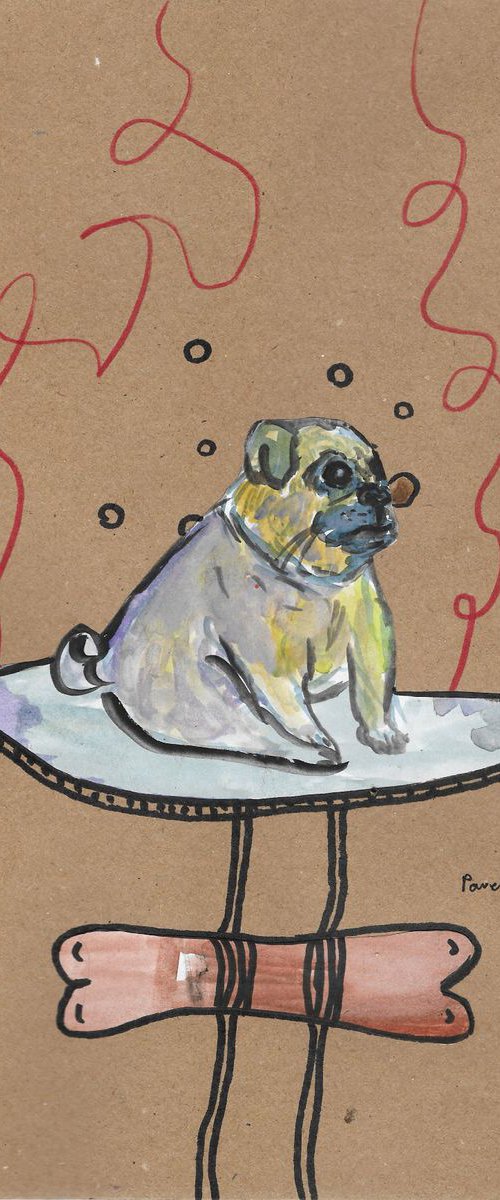 Pug's dreaming by Pavel Kuragin