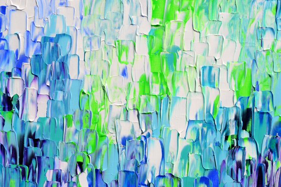 Relief Blue 36 - Large Abstract Ocean - Sea