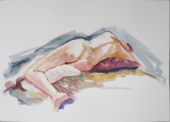 Reclining female nude