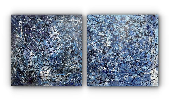 Abstraction in Blue and White