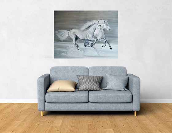 Magic White: Two Horses