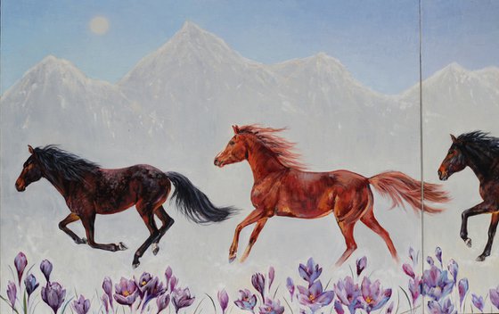 Leap into Spring/Horses