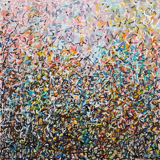 Nature's Party 76 x 76cm