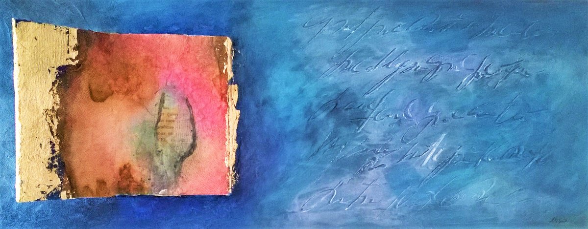 Abstract Painting By Ivana Urso, 20 X 8, Memoirs, Original Artwork