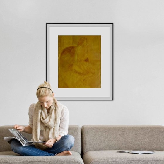 Divan, oil on canvas, 73x60 cm
