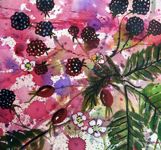 Blackberries and Rose Hips
