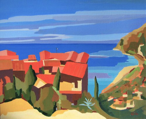 The roofs of Eze village by Jean-Noël Le Junter