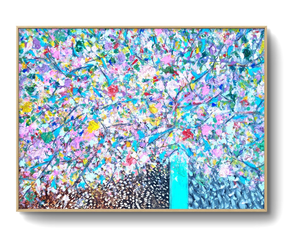 Blossoms Will Run Away By Marian Gorin, 28 X 20, Artwork For Sale On Artfinder