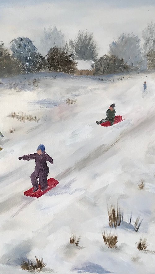 Sledging by JANE  DENTON