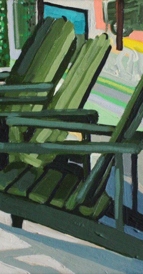 Green Chairs by Melinda Patrick