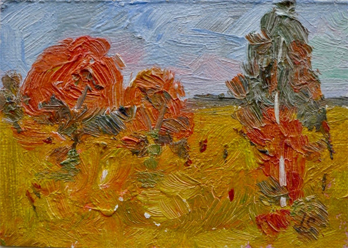 Autumn Landscape By Irina Smirnova-Seymour, 5 X 3, Artwork For Sale On Artfinder