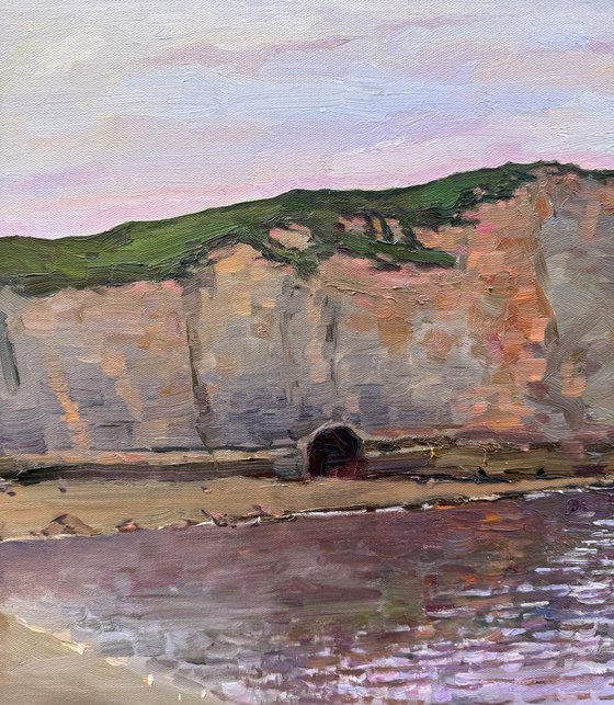 Étretat Cliffs at Sunset