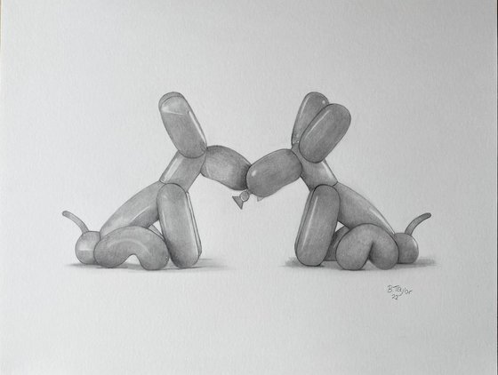 Balloon dog no.2 pencil drawing