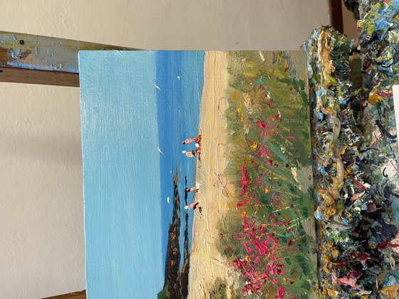Wild Flowers by the Sea