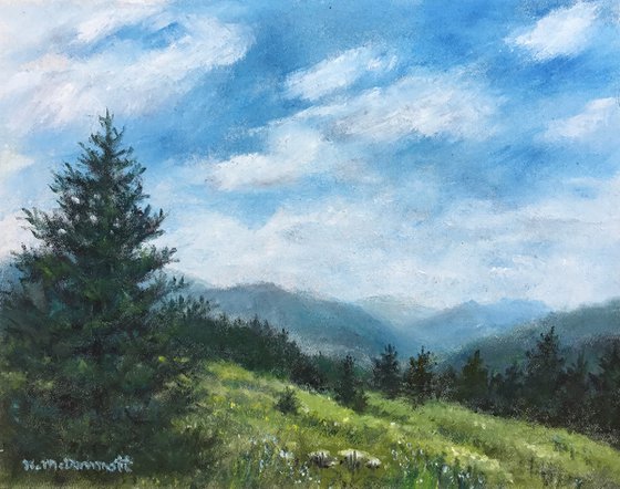 MOUNTAIN PINE # 2 - oil 8X10 (SOLD)