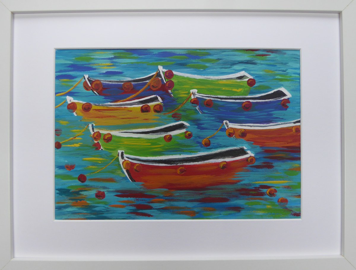 Summer Boats by Elaine Allender