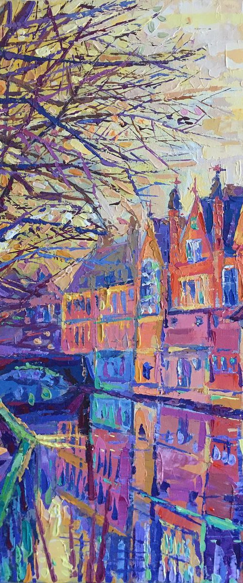 Canals of Bruges by Adriana Dziuba