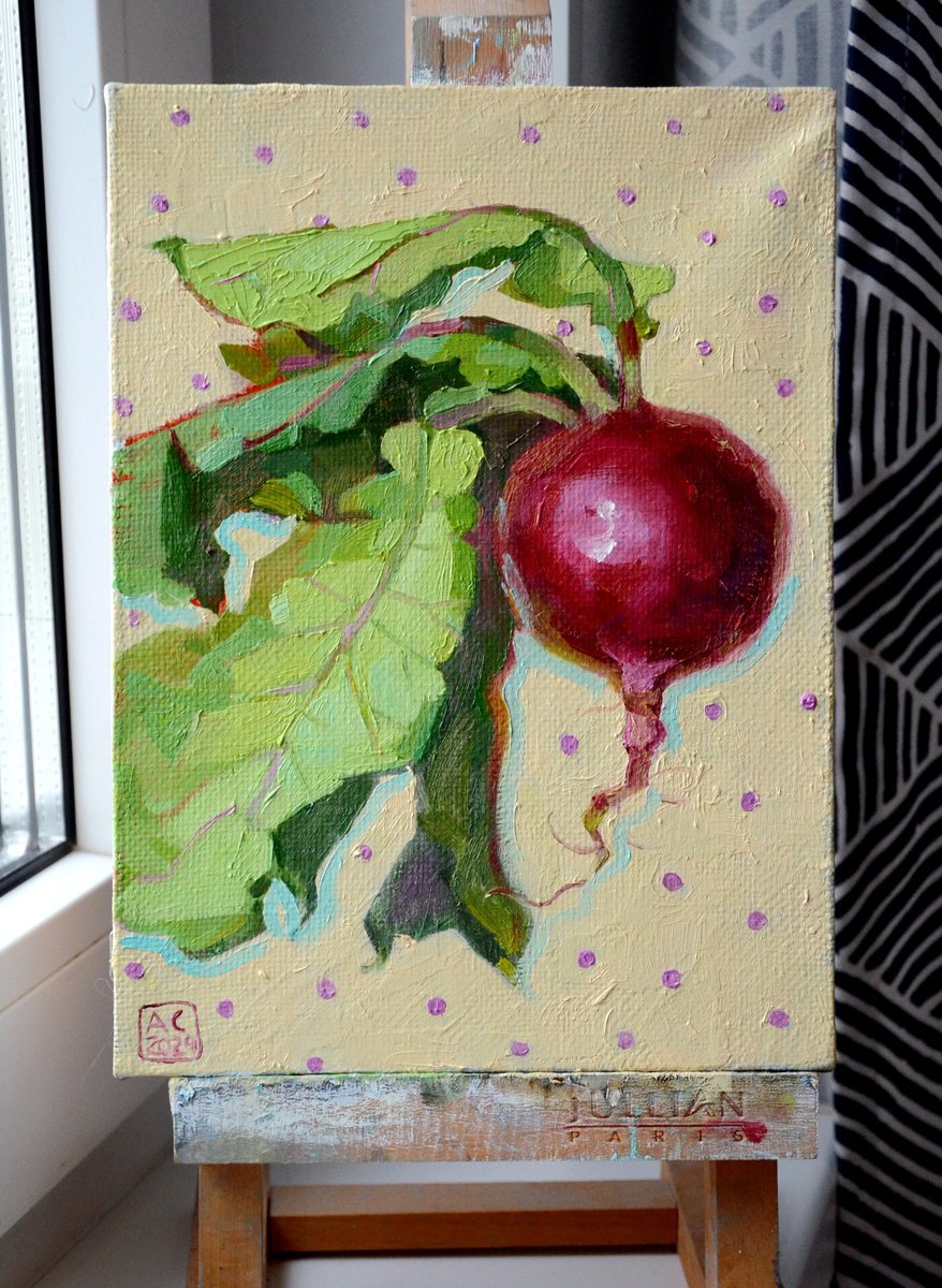 Portrait of a radish by Alexandra Sergeeva