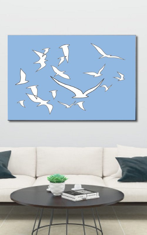 Blue Sky #44 by Marina Krylova