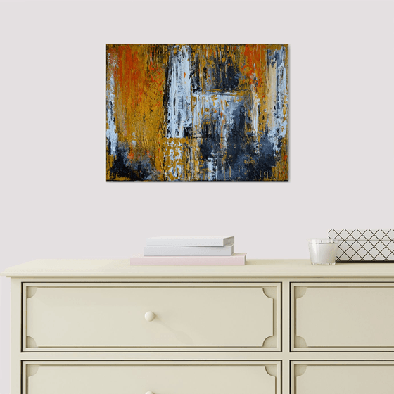 Cathedral - Modern Abstract Urban art palette knife Gift idea