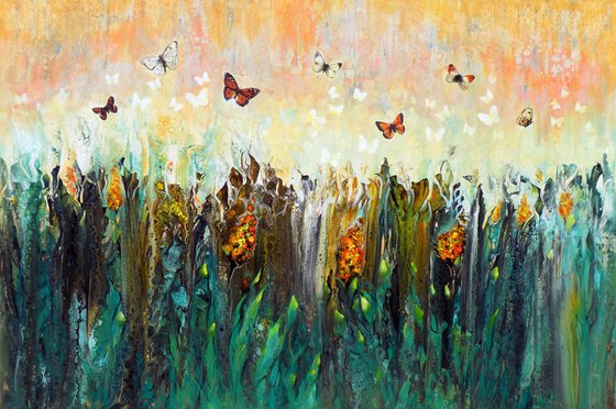 Butterflies and wildflowers