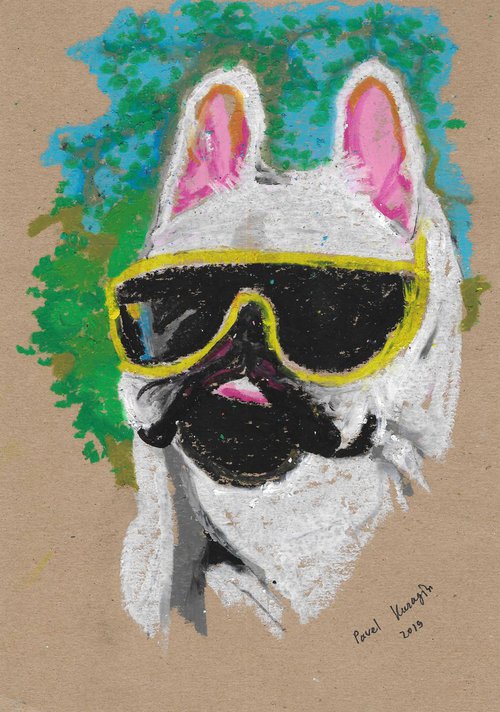 Hipster dog #12 by Pavel Kuragin