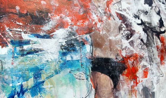 His mind, abstract painting