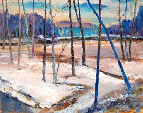 Winter blues by Mikhail  Nikitsenka