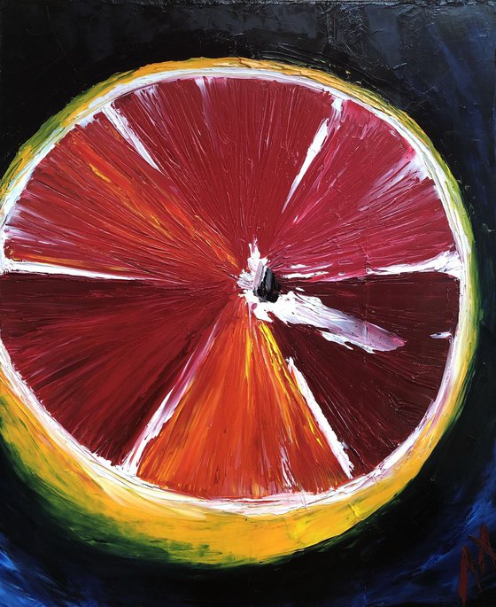 Sicilian orange, 50x60 cm