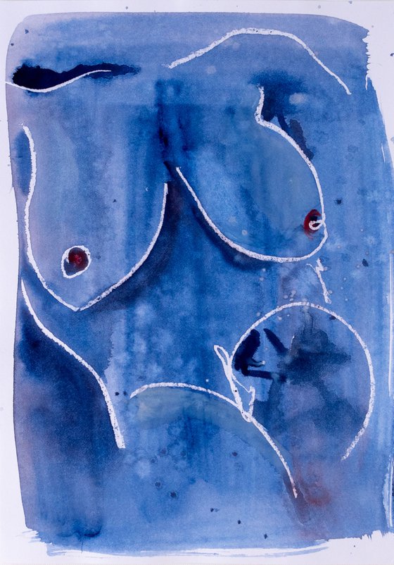 'Midnight Blue', nude study