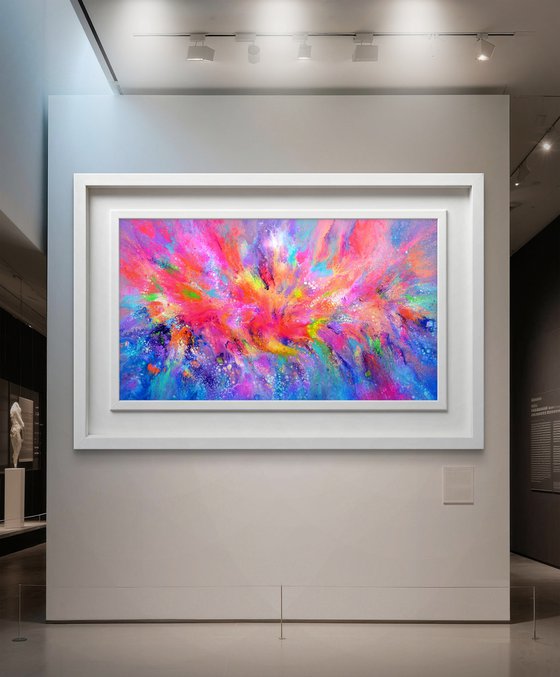 Flowing Energy 61 - Large Colorful Abstract