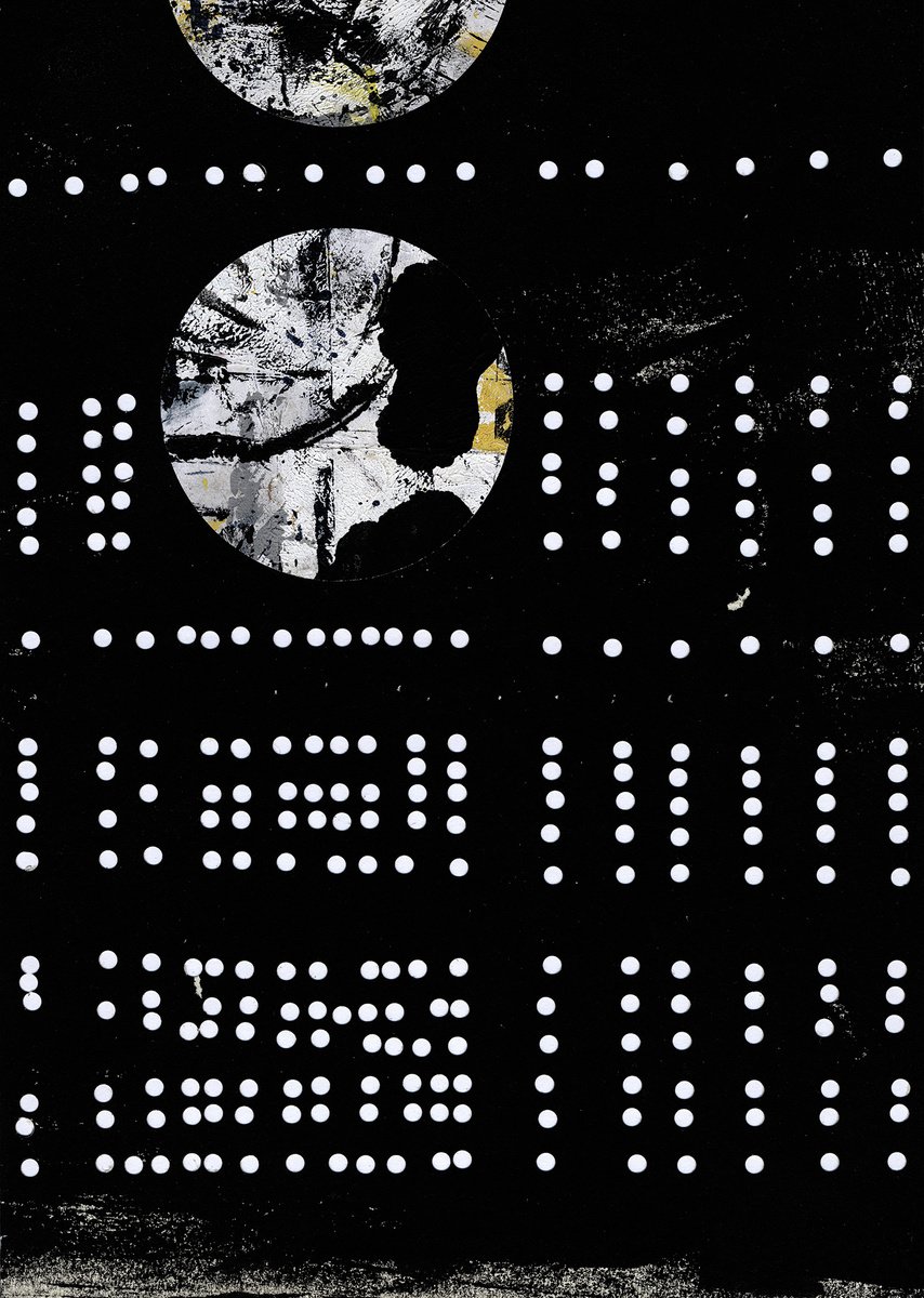 Abstract Collage By Petr Strnad, 11 X 14", Endless Events 1., Original Artwork