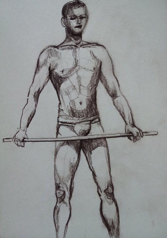 Man's study sketch