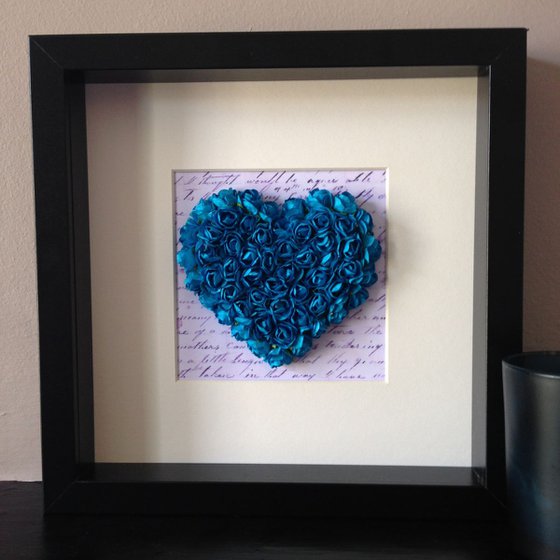 Old letter of Love, 2014 Heart of Roses (Blue)
