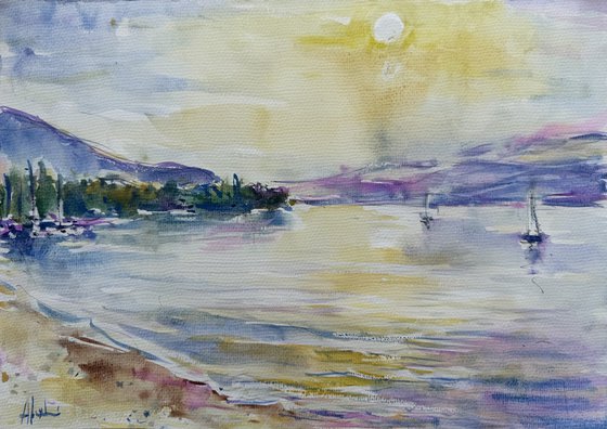 The morning sun, Corfu