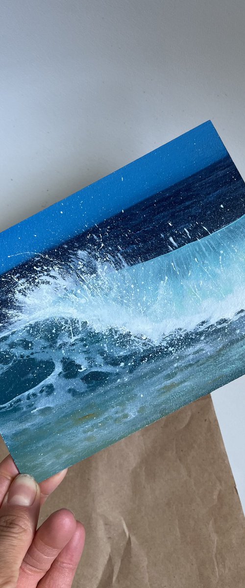 Sea wave miniatures by Myroslava Denysyuk