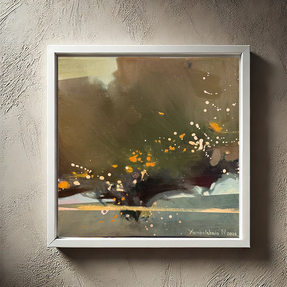 Natalia Yampolskaia | Original Oil Painting | Glimmers Of The Autumn World 2 | 30 X 30Cm | Artwork For Sale On Artfinder