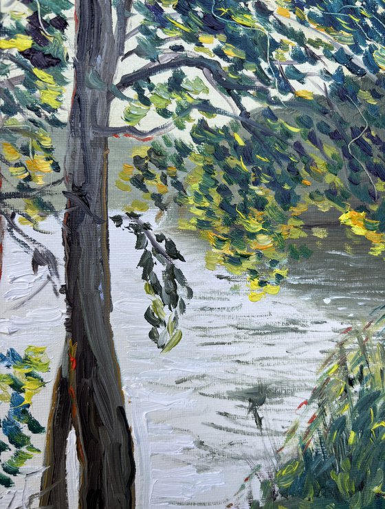 Small bridge at sunset