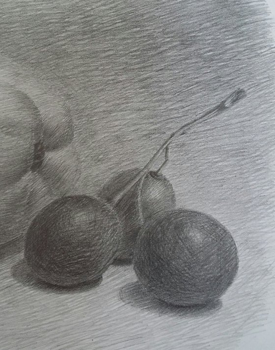 Still life # 7. Original pencil drawing.