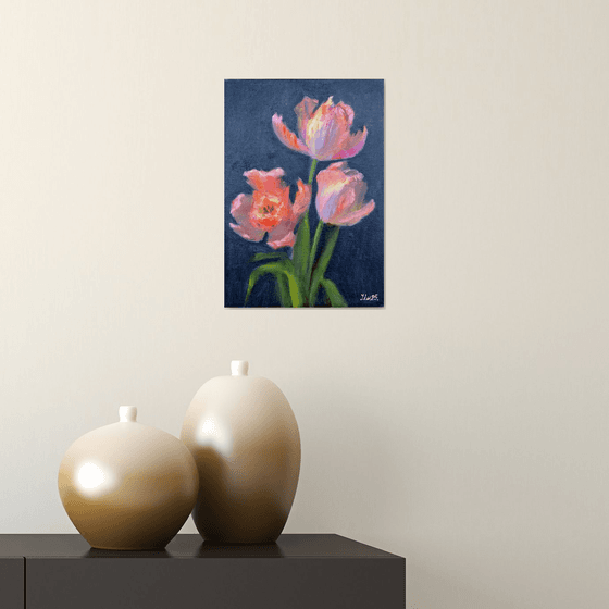 Coral tulips 2