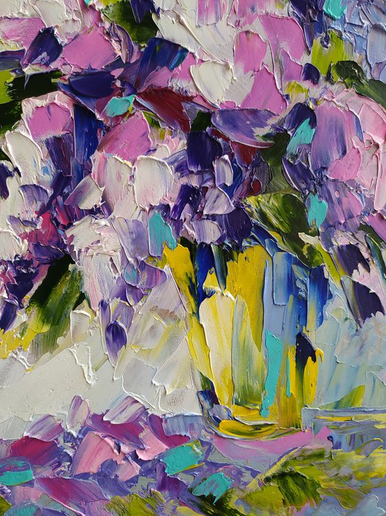 Spring inspiration - oil painting, lilac, lilac bouquet, flowers, flowers oil painting, lilac flowers, gift for wedding, spring