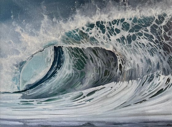 Sea waves Print on canvas